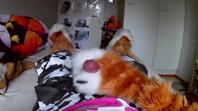 Fursuiter POV masturbating and moaning