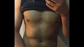 Acariciando mi pene