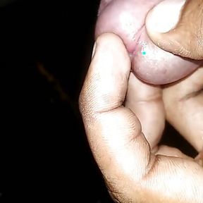 Young Desi Plays With his Cock Untill he gets Pleasure