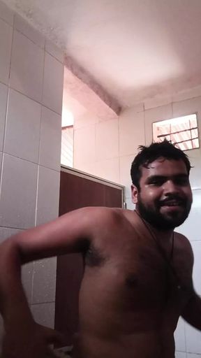 Toilet fucking dick in underwear