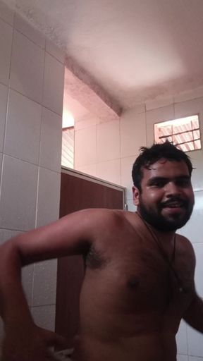 Toilet fucking dick in underwear