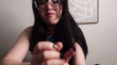 Asian Cutie BBC Deep Throat And Gushes Cum Mouth Pov