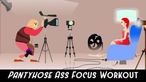 Tight Ass Spread in Pantyhose Workouts