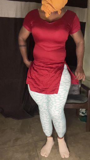 satin silk dress suit salwar hot crossdresser big tits and boobs   Clip 1