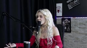 Blonde domina humiliates curvy white girl with anal toys