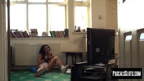 Adorable babe Rina Ellis has herself used for pleasure and rough throat fucking