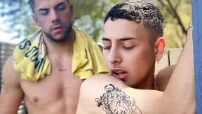 Muscle Cabbie Dominates Cute Uriel Simon in Hot Park Encounter – 18+