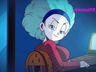 Bulma From Dragon Ball Z Suck Rod With Excitement ( Parody Hentai )