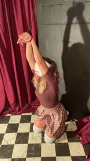 Submissive Slut Bound and Gagged ~ Vibrator Torture BDSM