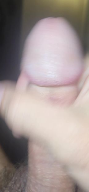 Small cock cumming up close