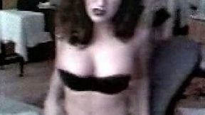 Milfie gothic brunette from Germany plays with my sex addicted mind