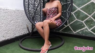 Gushing Latina Solo Female Beautiful Girl Destroyed In See Through Dress