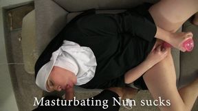 Masturbating Nun Eve Sucks Dick 3