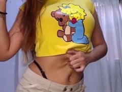 Cute brunette amateur babe sosha masturbating