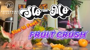 6’7” Giantess Size 16 Slo-Mo Feet Crush: Slow Motion Oranges & Watermelon Destruction