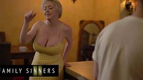 Steamy Step-MILF Seduces Her Son-In-Law With Her Big Tits And Tight Wet Cunt For A Fuck He Won’t Forget