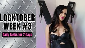 Locktober Week #3 - Daily Tasks For 7 Days - Mistress Justine Cross