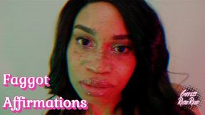 Faggot Affirmations- Ebony Goddess Rosie Reed Deepens Your Faggotry With Mesmerizing Make Me Bi Affirmations- 1080p HD