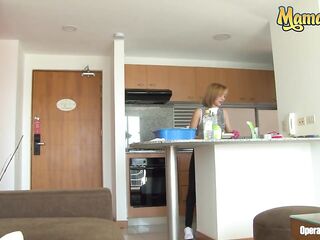 Cleaning lady cleans your knob two