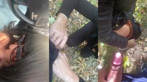 risky out-door sex is fun- compilation