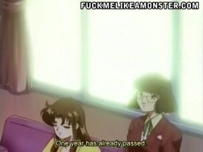 Anime Shemale Choked Gushing Cum Destroyed in Painful Bliss