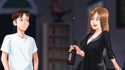 Naughty French teen learns to properly fuck MILF teacher in cartoon hentai