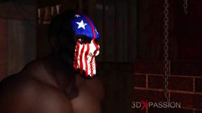 Sub-slut gagged and fucked. Big tits whore gets fucked hard by black cock