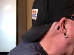 Gloryhole gay fucked in anal hole