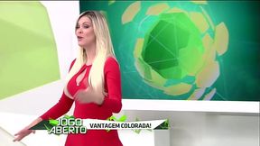 Renata Fan - Jogo Aberto - Decote Sexy Glamuroso Vermelho