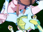 Sword Art Online - Futa Asuna X Leafa 3D Hentai