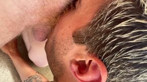 Step Bro Taking Eight Inch White Monster Alpha Cock