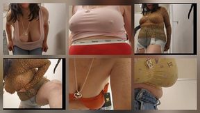Fitting Room Bras and Jeans w A Juicy Fart in Your Face