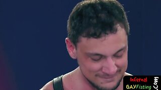 Teenagers chew on masters prick then await fist