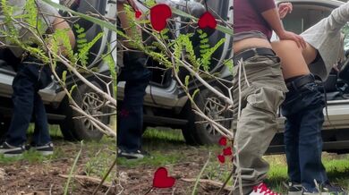 Spontaneous fucking in the forest