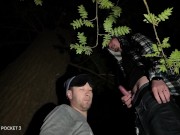 blowjob and fun in the forest at night