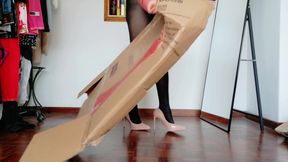 Destroying Boxes - in Nylon and Stilettos