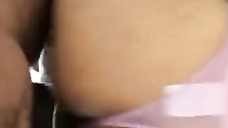 African Step Sister Cutie Mistress let me Nailed into her Pink Lingerie