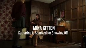 Katharine is Spanked for Showing Off