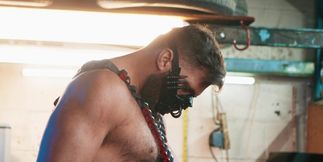 Black stud sucks cock and endures anal in ruthless role play kinks