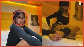 18 YO OTAKU GIRL IS SPOTTED IN THE STREETS THEN PICKED UP FOR FOOT FETISH PROJECT - FOOT WORSHIP PICK UP VOL 5 - ACT I & II - 480P