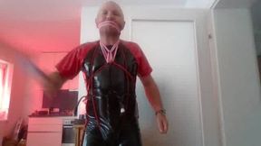 LaTExAndy40 punishes herself hard in latex part 2