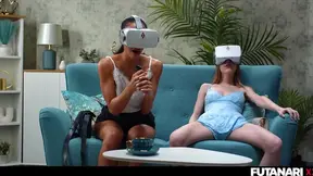 Trans VR Sex Scene: Petite Nata Gold & Ebony Lia Lin Fuck Passionately