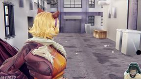 Thicc Ass Squirrel Girl Gets Her Ass Slapped, Tracer Gets Fucked by Big Dick Pharah, Bald Pussy Mai Fuck