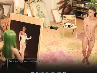 Charming Teen With Green Hair And A Flawless Body Gives Oral-job, Deepthroat And Swallows Cum - Taboo University