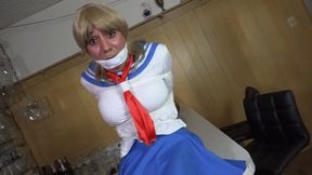 Dani M Love Tied, Hogtied and Tickled in Her Japanese School Uniform