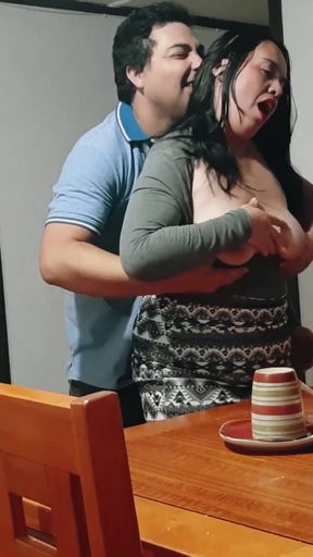 Unforgettable moment from &quot;I fucked my stepmother while she was clearing the plates from the table.&quot;