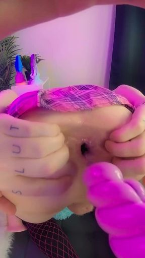 Double Cum During Anal Fisting - Femboy Cleaning