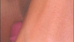Hot black wife gets multiple orgasms from pussy licking and toys