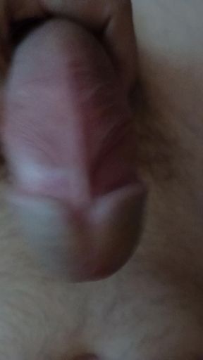 My hard cock is beating my belly