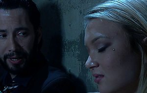 Picked up blonde anal fucked in bondage